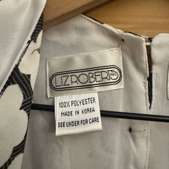 Vintage Liz Robert’s Sz Medium Floral Print Secretary School Teacher Midi Dress - Picture 12 of 13